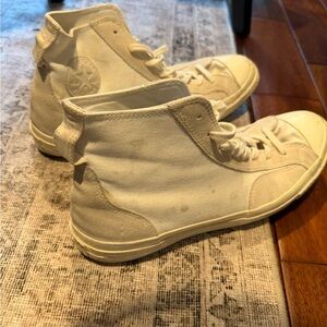Converse High-Top Sneakers in Cream
